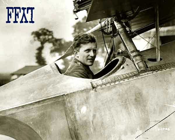Billy Bishop in the cockpit of a Newport fighter