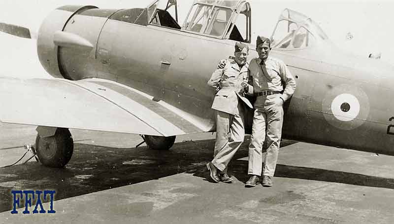 Stan and friend with a Harvard trainer