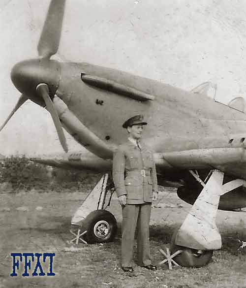 Otto with a Hurrican fighter