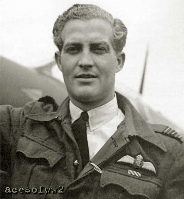 Dal Russel sporting his DFC after the Battle of Britain