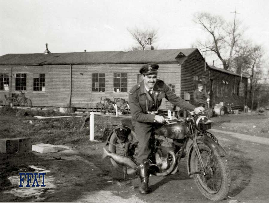 Whiteford on a BSA Motorcycle